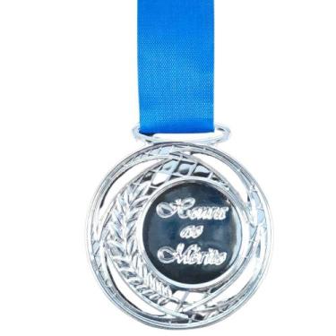Imagem de Medalha de Ouro Prata ou Bronze Honra ao Merito C/Fita 50mm - Crespar,