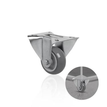 Imagem de Rodízio Ou Rodinha Fixo 75 Mm Para Carrinho de Carga - Schioppa