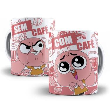 Imagem de Caneca Anais Gumball Desenho Com Café Sem Café Personalizada - Tio da 