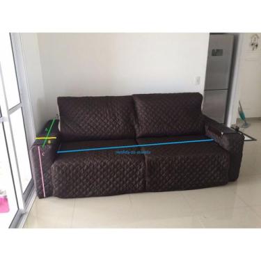 Imagem de protetor de sofá retratil 2,10 2 módulos ASSENTO SEM CONTAR OS BRAÇOS 