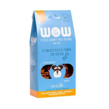 Imagem de Petisco Wow Pet Food Gourmet Peito de Frango com Cúrcuma para Cães 50 