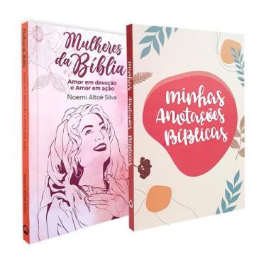 Imagem de Kit 2 Livros  Mulheres da Bíblia + Minhas Anotações Bíblicas - Boho