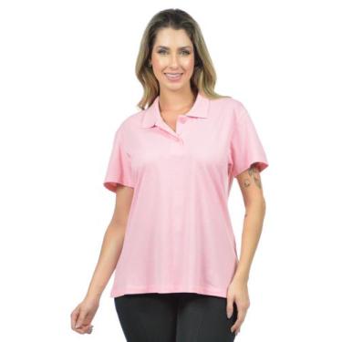 Imagem de Polo piquet feminina fenomenal, Rosa bebe, P