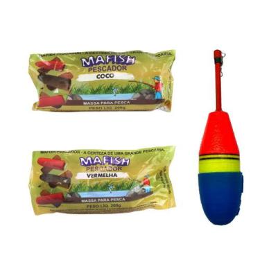 Imagem de Massa Mafish 200g Coco / Vermelha + Boia Japa 60G S/ Carona