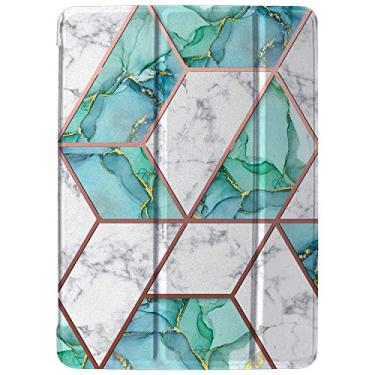 Imagem de DuraSafe Cases Capa de policarbonato ultra fina para iPad Pro 12,9 polegadas 3ª geração [Pro 12,9 2018 3 geração] MTEL2LL/A MTEM2LL/A MTFN2LL/A MTFL2LL/A MTFP2LL/A MTFQ2LL/A Ultra Slim Smart Auto Sleep / Wake – Verde mármore