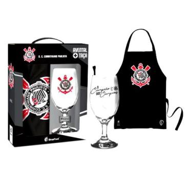 Imagem de Kit churrasqueiro taca + avental - corinthians oficial licenciado - BR