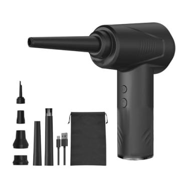 Imagem de BaotyJie Espanador de ar elétrico sem fio, soprador de ar portátil reutilizável, removedor de poeira, espanador para teclado, carro, computadores, casa