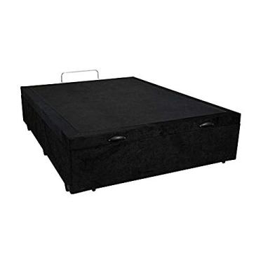 Imagem de Santo Box, Base Box Bau Solteirão Premium Santo Box Suede 47x128x188 Cor:Preto
