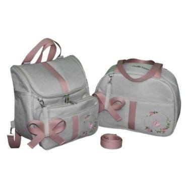 Imagem de Kit de Bolsas Maternidade Mochila 2/1 Mala A PRONTA ENTREGA Térmicas B