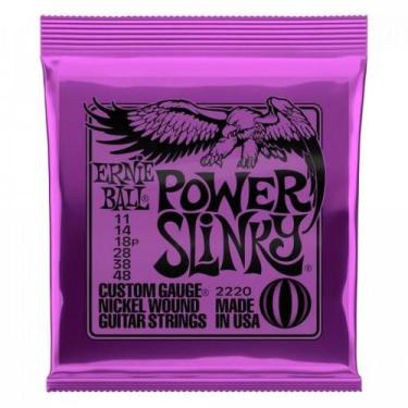 Imagem de Encordoamento Para Guitarra 0.11 Niquel Power Slinky 2220 Ernie Ball