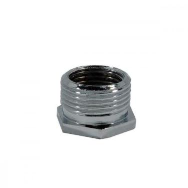 Imagem de Bucha Reducao Torneira Metais Rei Latao Cromado 3/4X1/2 10031 - Kit C/