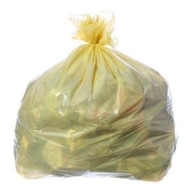 Imagem de Saco Para Lixo Amarelo Reforçado 50 Lt Com 50 Uni - HIGIPACK
