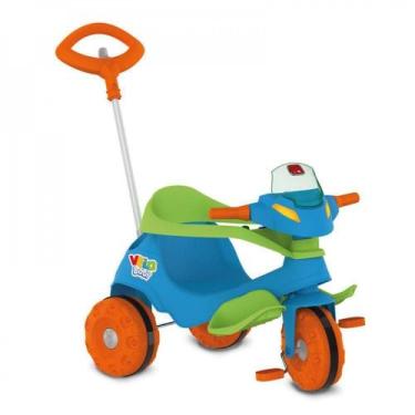 Imagem de Velobaby Passeio E Pedal 356 Bandeirante Azul - BRINQUEDOS BANDEIRANTE