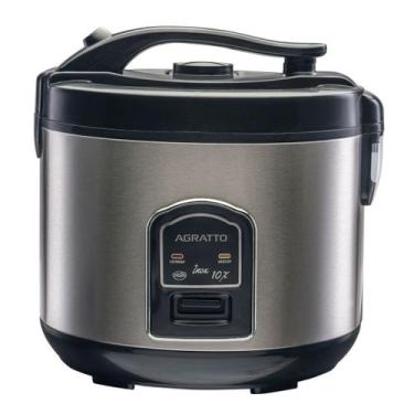 Imagem de Panela eletrica arroz inox e visor vidro pai10x 127v agratto, 110V