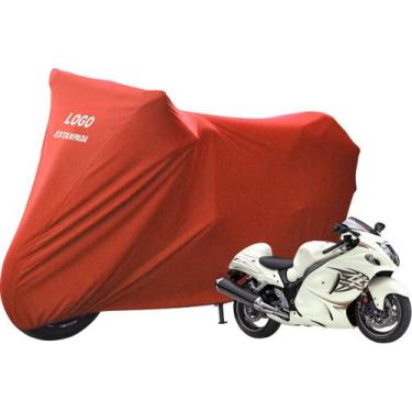 Imagem de Capa Para Moto Suzuki Hayabusa De Tecido Helanca Lycra - Mz, Vermelha