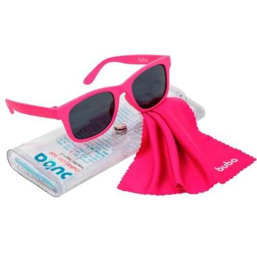 Imagem de Óculos de Sol Escuro Infantil Bebê Buba Rosa Pink Quadrado Baby Crianç