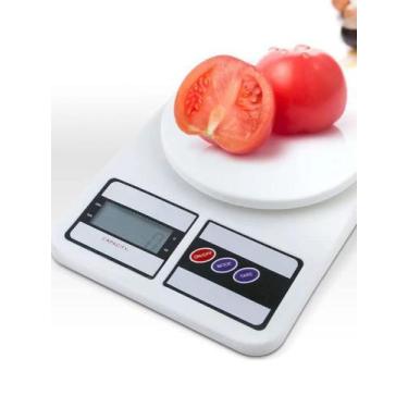 Imagem de Balança de cozinha digital Electronic SF-400 pesa até 10kg branco - N.