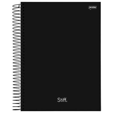 Imagem de Caderno Universitário 10 Matérias Stiff Slim Preto Jandaia