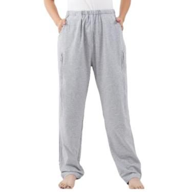 Imagem de DURASIKO Calça bolsa de urina, shorts de cateter, calça para cuidados com incontinência, bolsa de drenagem de urina, bolso duplo, bolsa de drenagem de ostomia, para pessoas incontinentes