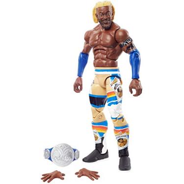 Imagem de WWE Top Picks Elite Kofi Kingston Action Figure with Universal Championship6 in Posable Collectible Gift for WWE Fans Ages 8 Years Old and Up