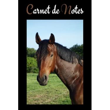 Imagem de Carnet de Notes: Cheval Warmblood. Joli cahier de 100 pages lignées numérotées avec sommaire au format 6x9. Cadeau idéal pour un anniversaire, pour Noël…