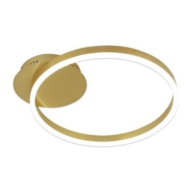 Imagem de Luminária Plafon LED Sala E Quarto Dourado Lumier 3 em 1 (3000|4000|6000K) 45x40cm 22w (Dourado)