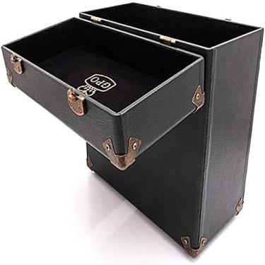 Imagem de GPO Caso De Transporte Estilo Retro Portátil Para Lps, Álbuns E 12 Polegadas De Vinil (Holds 30 Álbuns) Verde Preto