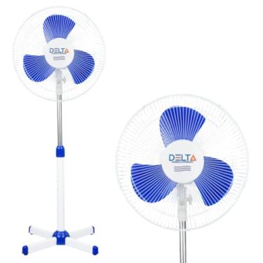Imagem de Ventilador de Pé/coluna c 3 Pás 1,5M Branco e Azul 127W