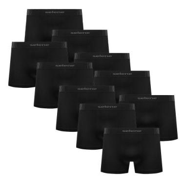 Imagem de Kit Com 10 Cuecas Boxer Box Infantil Juvenil Em Microfibra Sem Costura