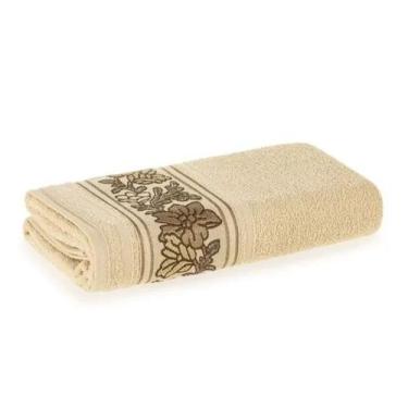Imagem de Kit Toalha de Banho e Rosto 2 Pçs Liana Fio Cardado Karsten, Bege
