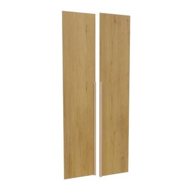 Imagem de Kit 2 Portas para Guarda-roupa Modular 80cm Jade Cabecasa Madeiramadeira Avelã