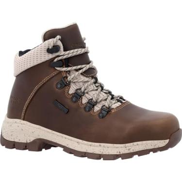 Imagem de Georgia Boot Eagle Trail Feminino Bico de Liga Impermeável Caminhada, Marrom, 9.5