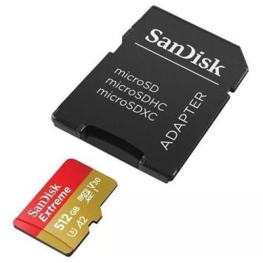 Imagem de Cartão Sandisk Extreme Micro Sd 512gb 190mbs Original