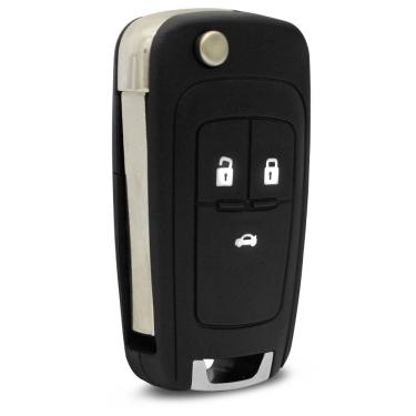 Imagem de Carcaça Chave Canivete gm Onix Cruze Cobalt Prisma 3 Botões