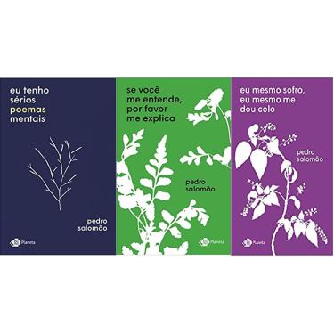 Imagem de Kit 3 livros Pedro Salomão Eu tenho sérios poemas mentais + Eu mesmo sofro, eu mesmo me dou colo + Se você me entende