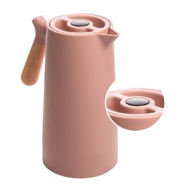 Imagem de Garrafa termica nude nordica cabo madeira termometro 1L wolff