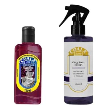 Imagem de Kit Coala Odorizante de Ambientes Orquídea Negra 260ml + Limpador Perfumado Concentrado Orquidea Negra 120 ml