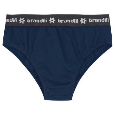Imagem de Cueca Infantil Menino De Cotton Brandili Azul