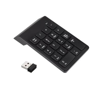 Imagem de Teclado numérico sem fio, entrada de dados de teclado numérico externo de 18 teclas para PC e laptop