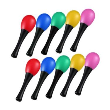 Imagem de MERIGLARE 10 Peças Maracas Brinquedos Fáceis de Tocar Instrumento Musical de Percussão Rattle