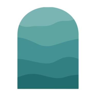 Imagem de Ioensy Papel de Parede de PVC Boho Arco Adesivo de Parede Autoadesivo Cabeceira Fundo Berçário Arco Decalque de Parede Arte para Sala de Jogos Escola, D, Tamanho real