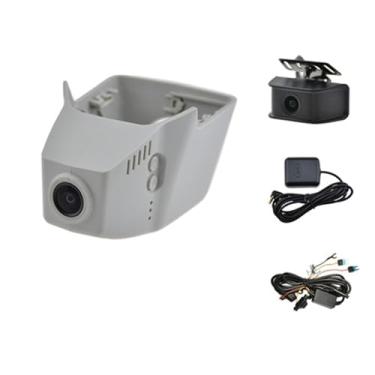 Imagem de A10 Dash Cam Lente Dupla 2K 1080P 4K Carro DVR Registrator Câmera Gravadora Traseira Visão Noturna Compatível Para VW TIGUAN GOLF 8 Teramont(A11G-6113-G,With 128G TF Card)