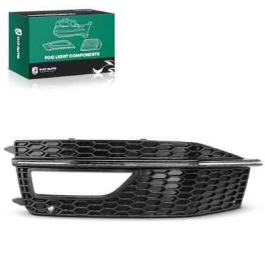 Imagem de YHTAUTO Moldura de farol de neblina serve para Audi A4 A4 Quattro S4 2013-2016 com pacote S-Line Adaptive Cruise Control Front Bumper Fog Light Cover Trim Left Driver Side