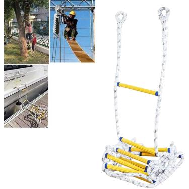 Imagem de Escada De Corda De Fogo Escada De Corda De Fuga Escada De Corda Doméstica Trabalhe Em Altitude Para Subir A Escada De Escalada Escada Da Vida, 3m/9.8ft