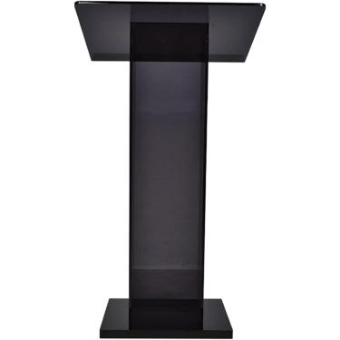 Imagem de Púlpito De Acrílico Transparente, Suporte De Pódio De Informação De Conferee De Escritório Profissional Com Bancada De Leitura Larga, Pódio De Palestra De Igreja De Casamento, B