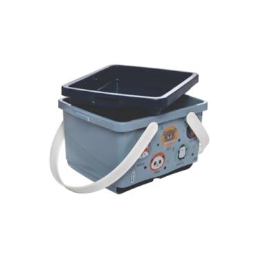 Imagem de Caixa Organizadora Infantil Porta Fraldas Bebê Plasútil (Bichinhos Menino)