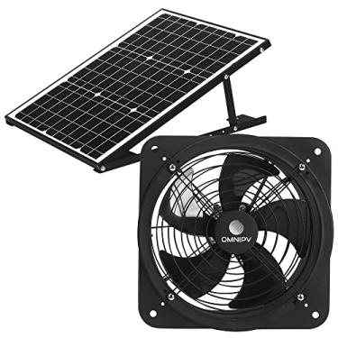 Imagem de OmniPV Exaustor De Parede Movido A Energia Solar, 35 Watts (Para Casa, Garagem, Oficina, Estufa, Trailer, Jardim Externo, Etc.)