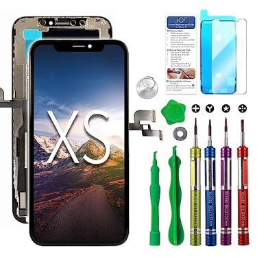Imagem de Ace Tech compatível com iPhone Xs tela LCD de substituição 5,8 polegadas (modelo A1920, A2097, A2098, A2099, A2100) LCD tela sensível ao toque digitalizador kit de reparo conjunto com ferramentas de reparo completas