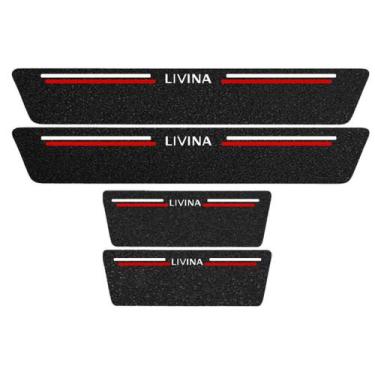 Imagem de Kit Soleira Protetora Porta Premium Red PVC  -  Livina - Jhow Adesivos