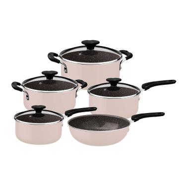 Imagem de Jogo De Panelas Tramontina Tunis 28799411 Rosa Trufado